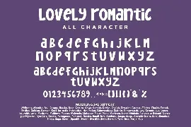 Lovely Romantic - Cute Love Display Font