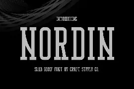 Nordin Slab - Condensed Slab Serif Font