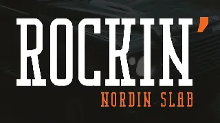 Nordin Slab - Condensed Slab Serif Font