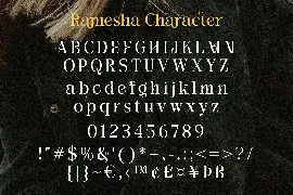 Ramesha - Modern Serif Font