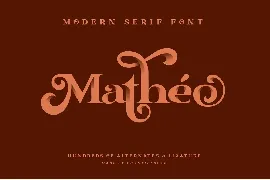 Matheo font