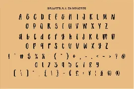 Bravets Font - Hand Drawn Font