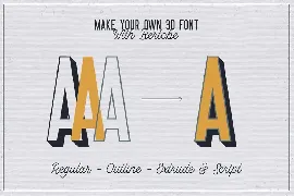 Bertobe - Layered Font