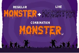 Melted Monster - Halloween Pack Layered Font