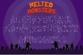 Melted Monster - Halloween Pack Layered Font