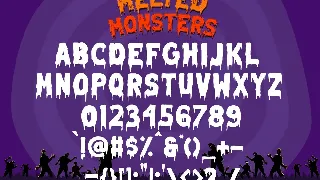 Melted Monster - Halloween Pack Layered Font