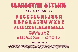 FlamboyanStyling - Groovy Retro Font