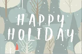 WINTER HOLIDAY - KIDS FONT