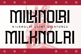 Milknolri A New Display Font