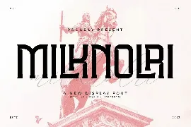 Milknolri A New Display Font