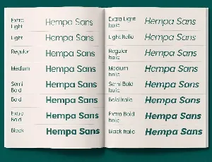 Hempa Sans Geometric Font