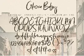 Glooria Baby font