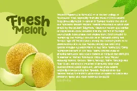 Fresh Melon font