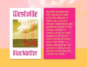 Westville font