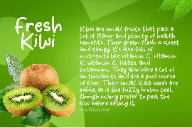 Fresh Kiwi font