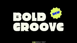 WTF Bold Groove font