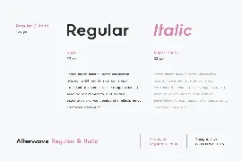 Alterwave - Font Family