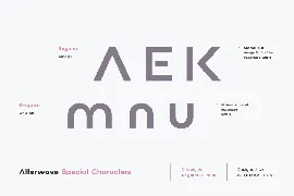 Alterwave - Font Family