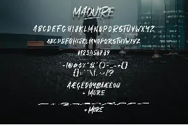 Maquire Brush Font