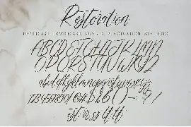 Restoration font