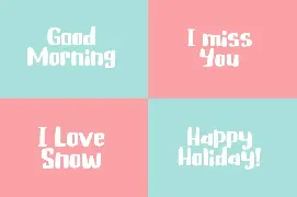 Cute Snowman font