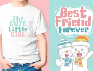 Cute Snowman font