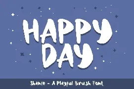 Shance - A Playful Brush Font