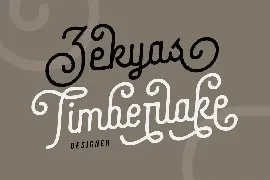 Coklat Sunda - The Monoline Font