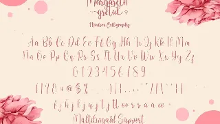 Margareth Gretal Script font