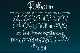 Ratherin font