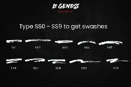 le Genoss - Brush Font