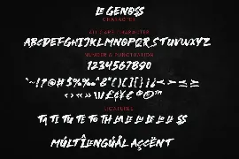 le Genoss - Brush Font