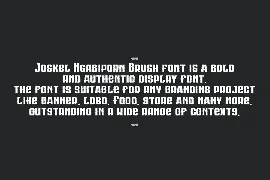 Joskel Ngabiporn Brush font