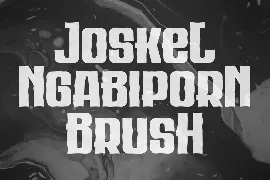 Joskel Ngabiporn Brush font