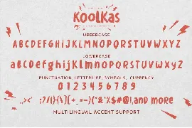 Koolkas - Fun Display Typeface font