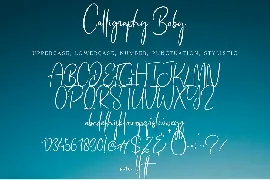 Calligraphy Baby font