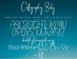 Calligraphy Baby font