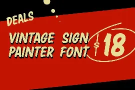 Deal - Sign Painter Font