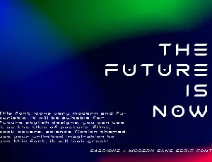 Sabrione â€“ Futuristic Font