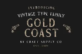 Gold Coast - Vintage Serif Font Family