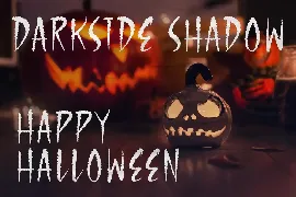 Darkside Shadow Spooky Display Font