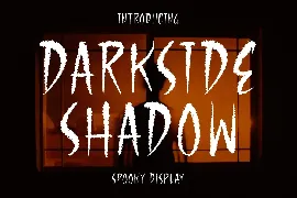 Darkside Shadow Spooky Display Font