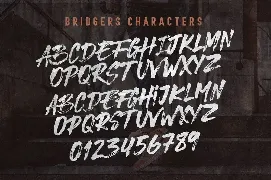 Bridgers Brush font