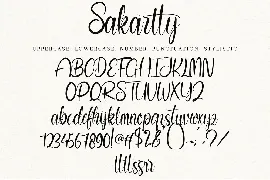 Sakartty font