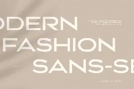 Modeling - Modern Fashion Sans Serif font