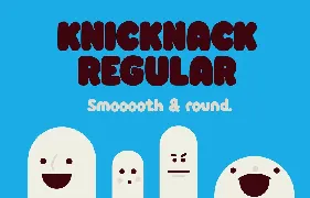 Knicknack font