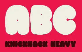 Knicknack font