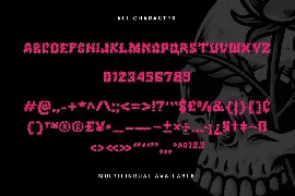 Pink Punk â€“ Death Metal Font