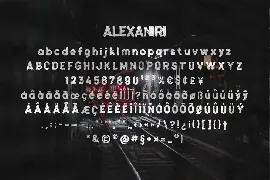 AN Alexaniri - Strong Brush Font