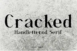 Cracked - A Handlettered Serif font